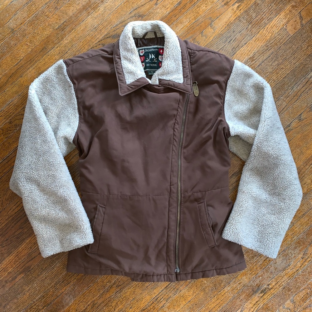 Jason Kole Ski Patrol Sherpa Sleeve Coat Size S
